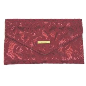 Iman Clutch Handbag Red Lace Gold Black Tie Wedding Prom Cocktail Dress Classic